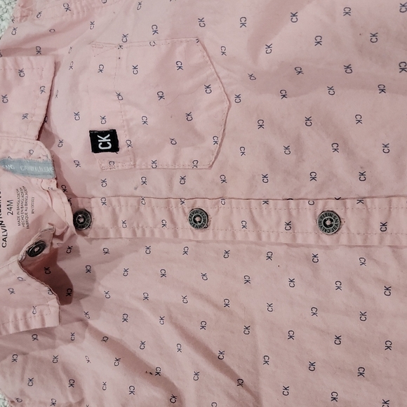 Short sleeve, button down, collared, short sleeve Calvin Klein Jeans ck shirt - Picture 4 of 4